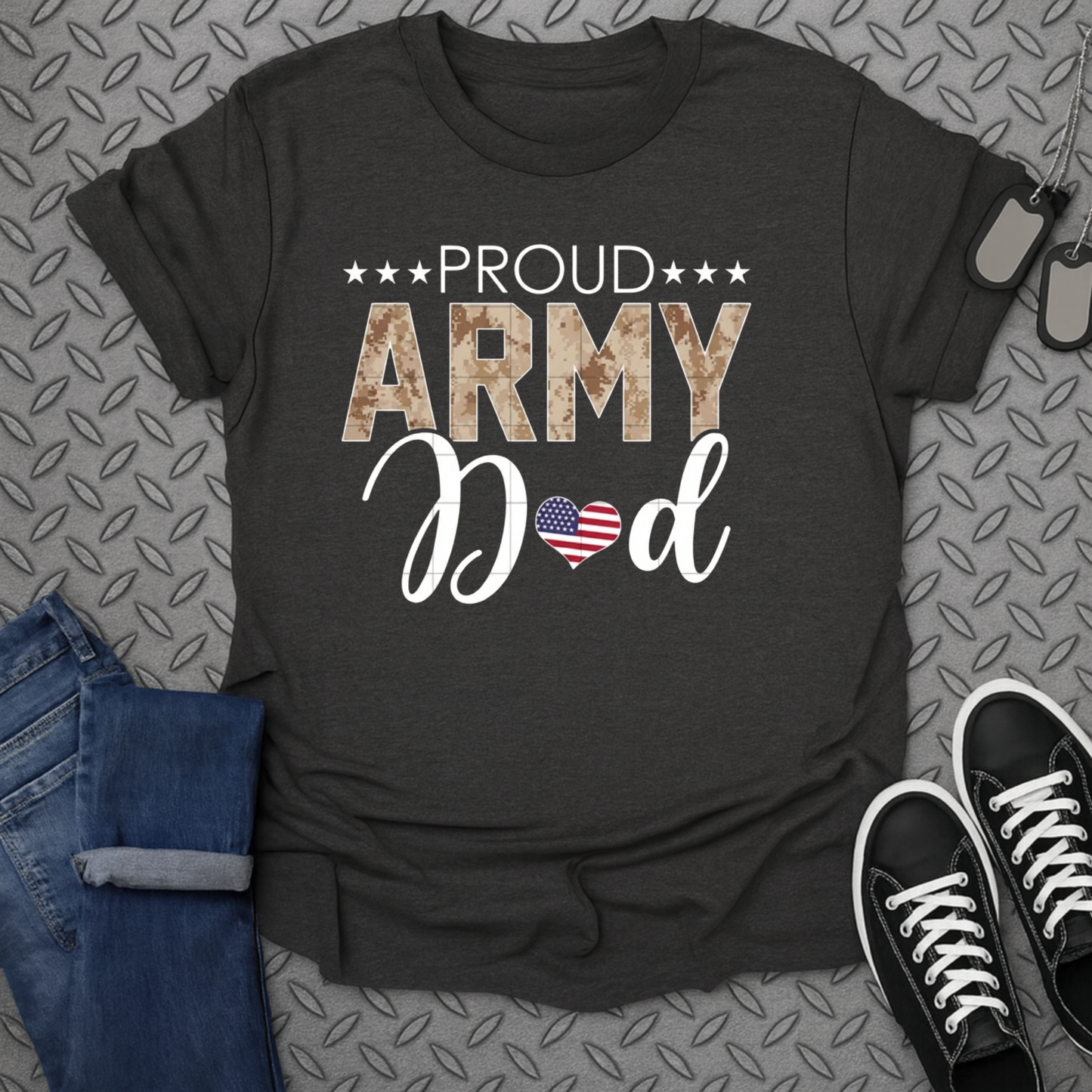 Proud army dad tshirt