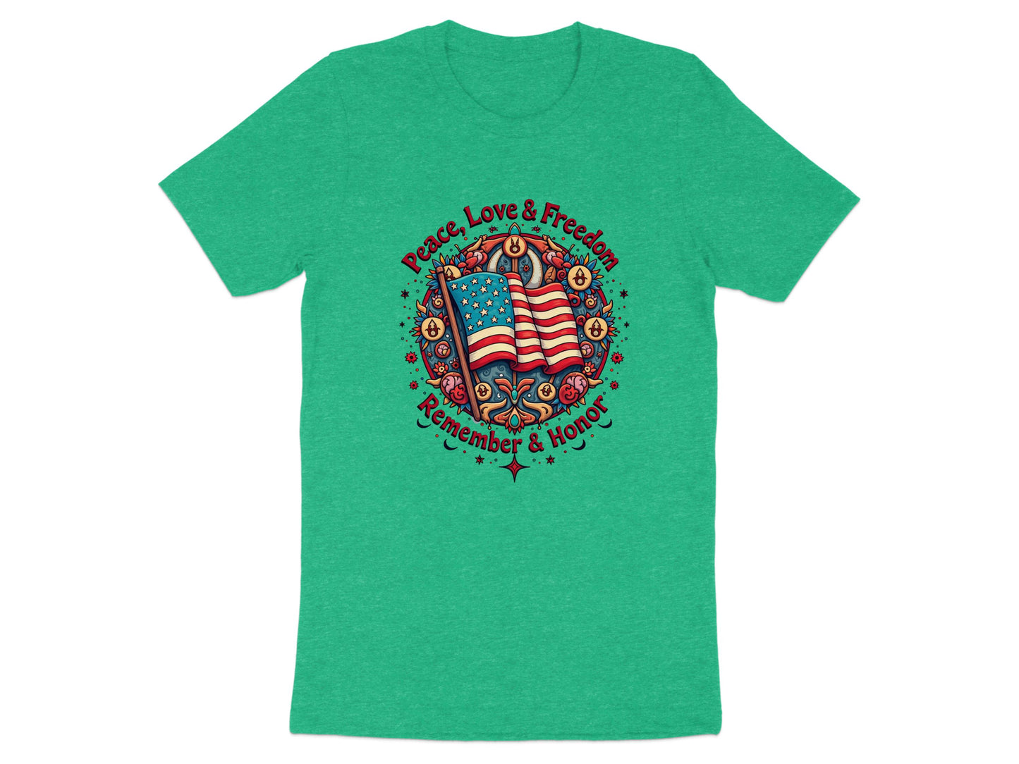 Peace Love Freedom Remember Honor Graphic Tee product