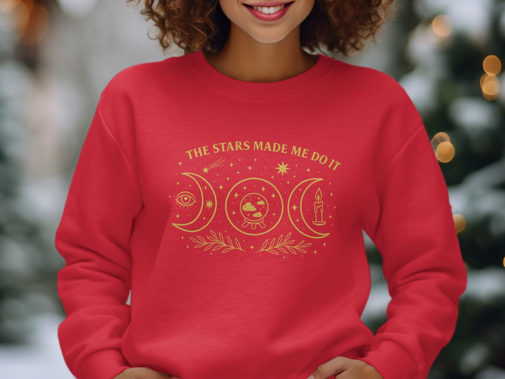The Stars Made Me Do It Red Sweatshirt product type