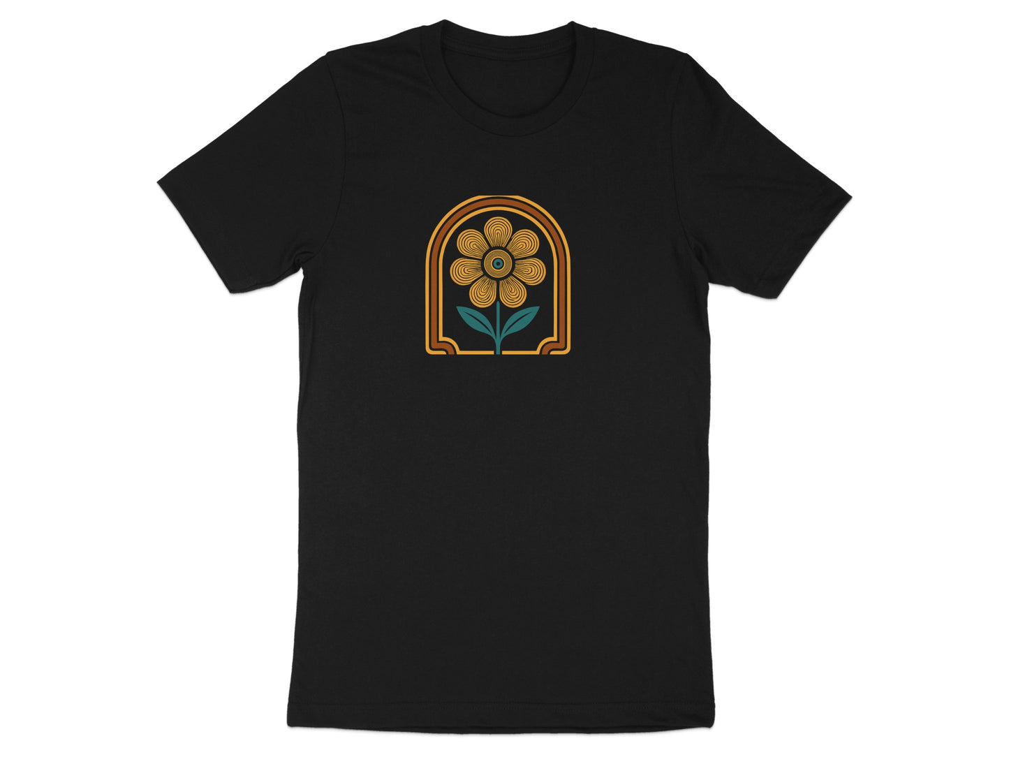 Vintage Flower Graphic Design T-Shirt product