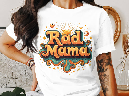 Rad Mama Retro Style Graphic Printed T-shirt product