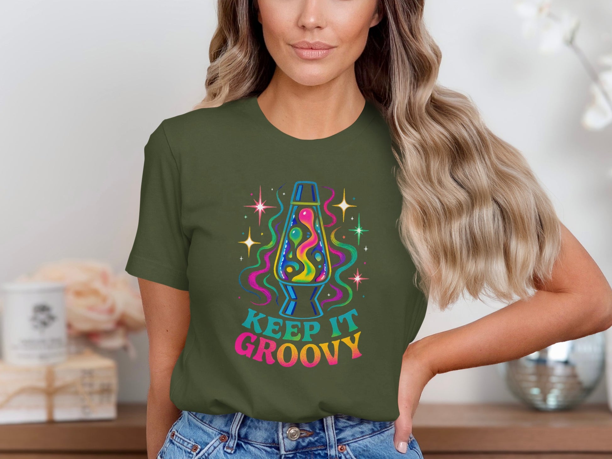 Keep It Groovy Colorful Lava Lamp Shirt product