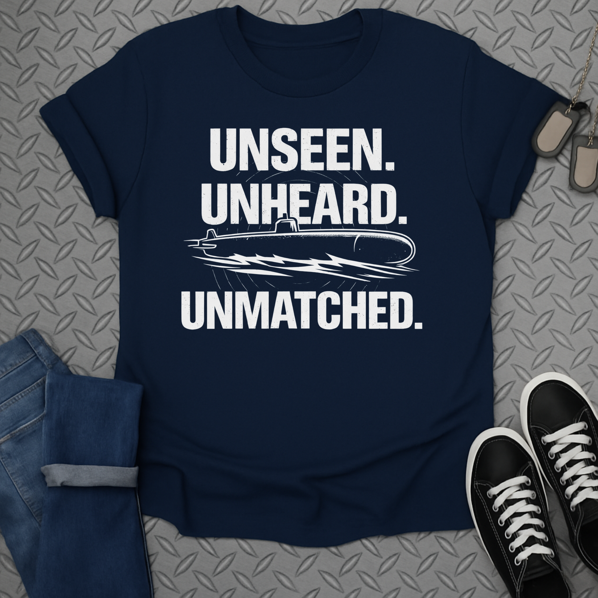 Unseen Unheard Unmatched Submarine Graphic Shirt
