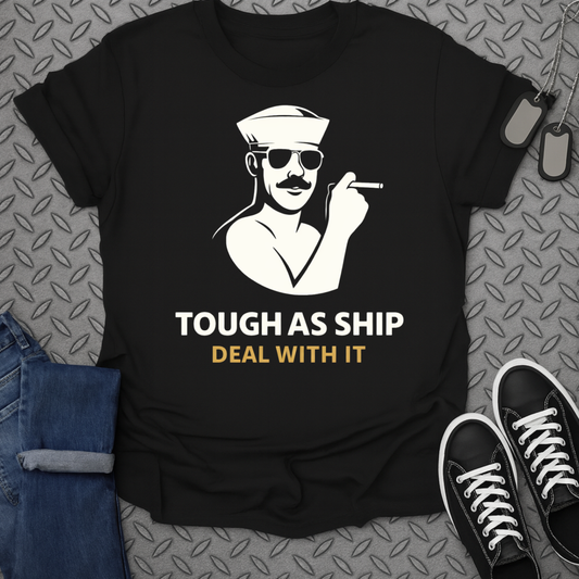 Tough As Ship Deal With It Graphic T-shirt