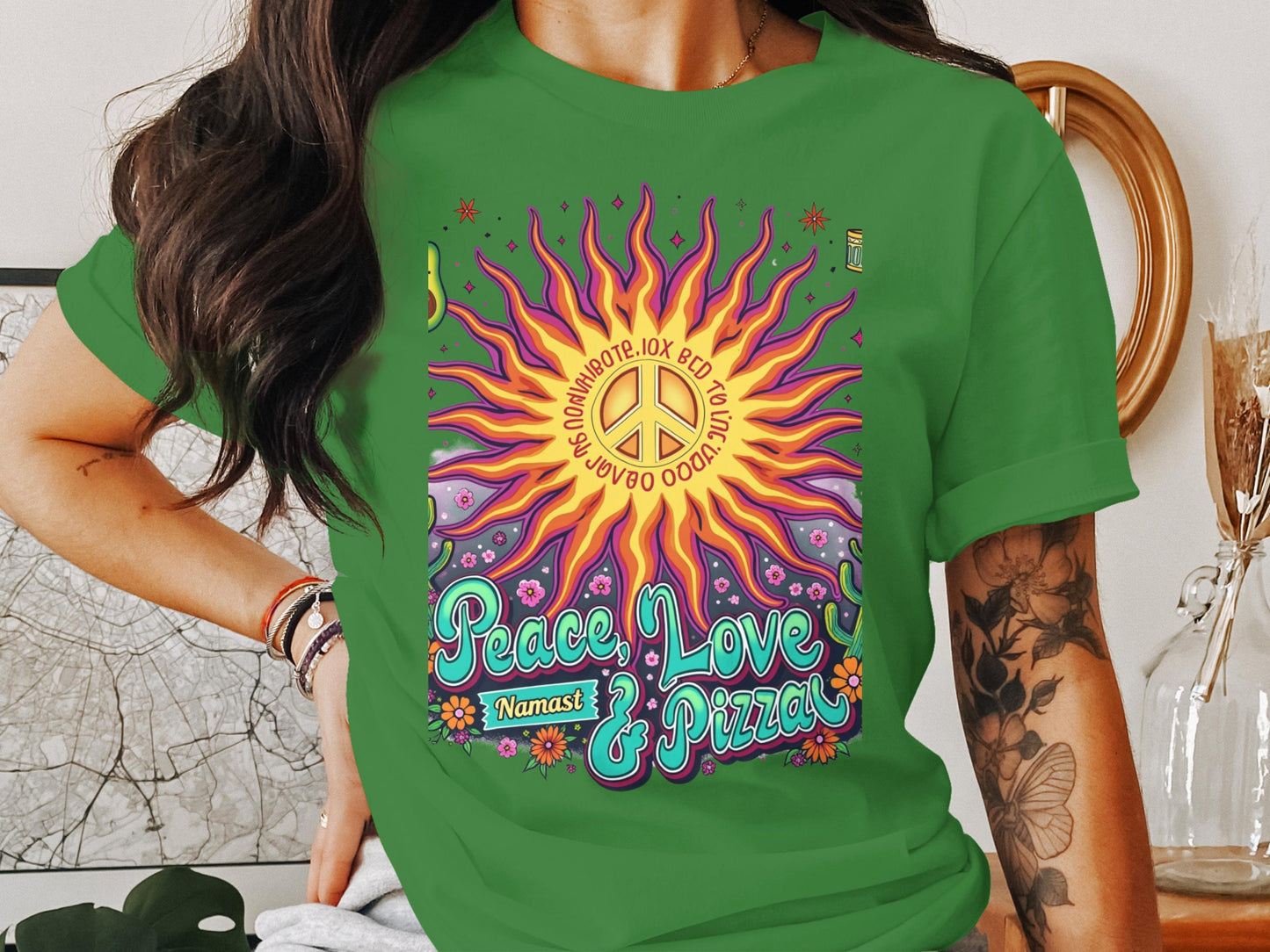 Peace Love and Pizza Graphic Tee product type