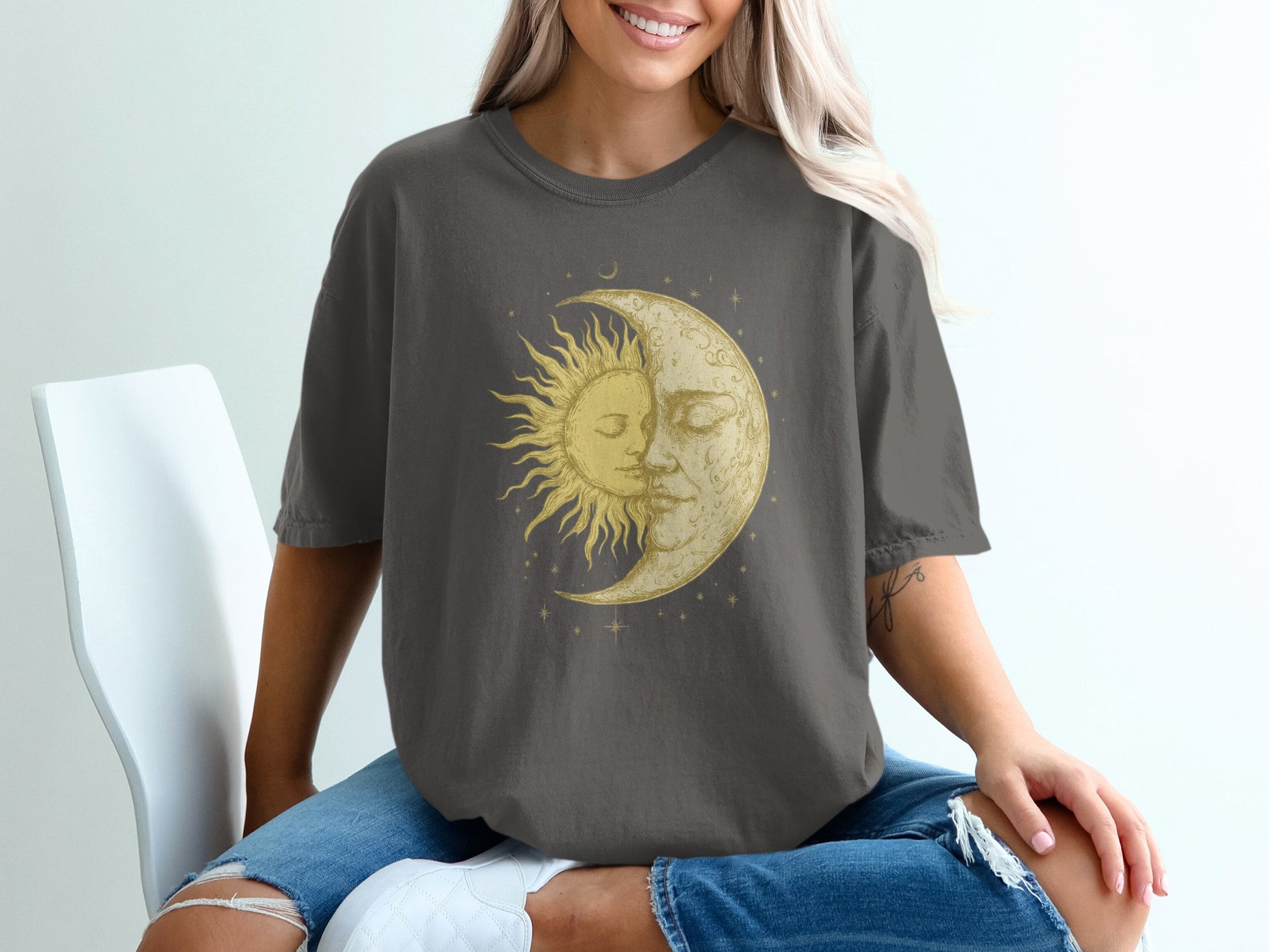 Sun and Moon Embrace Graphic Tee product type