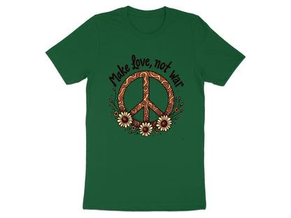 Make Love Not War Peace Sign Graphic T-shirt product type