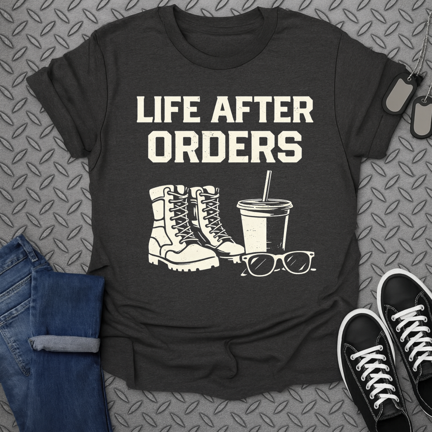 Life After Orders Boot and Drink Graphic Tee