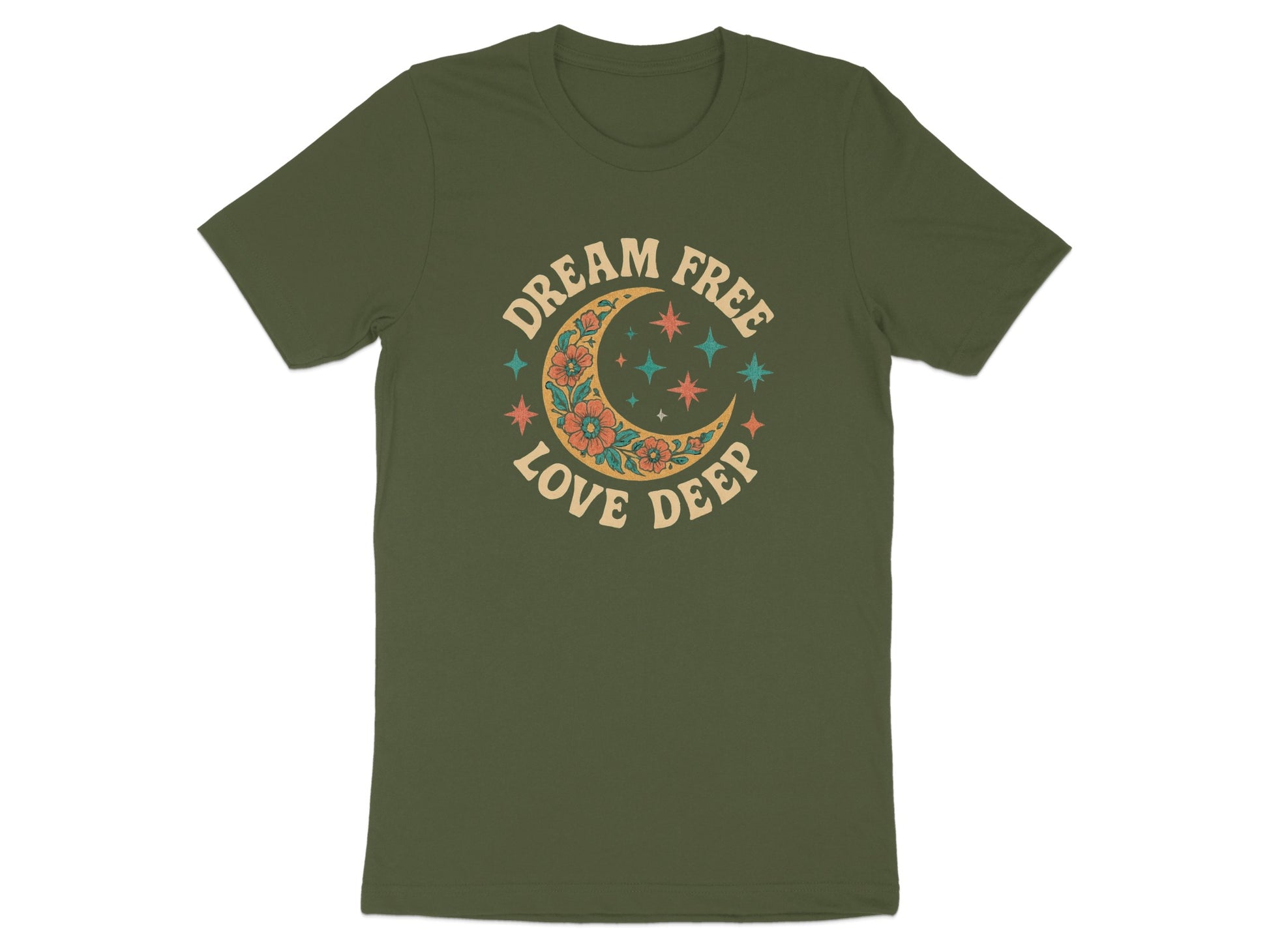 Dream Free Love Deep Moon and Stars T-Shirt product