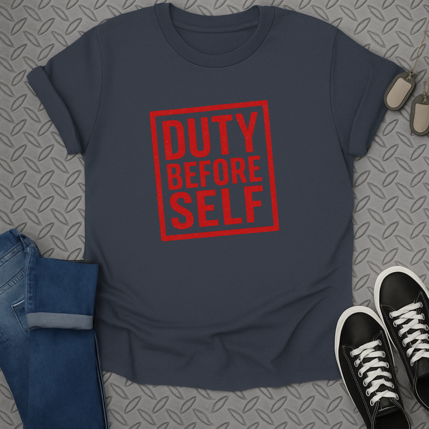Duty Before Self Graphic T-Shirt for Daily Casual Wear