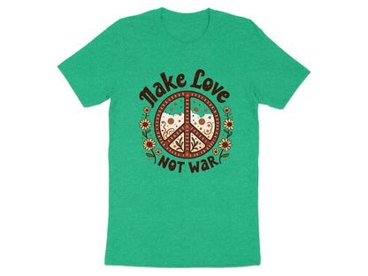 Make Love Not War Graphic Peace Sign T-Shirt product type