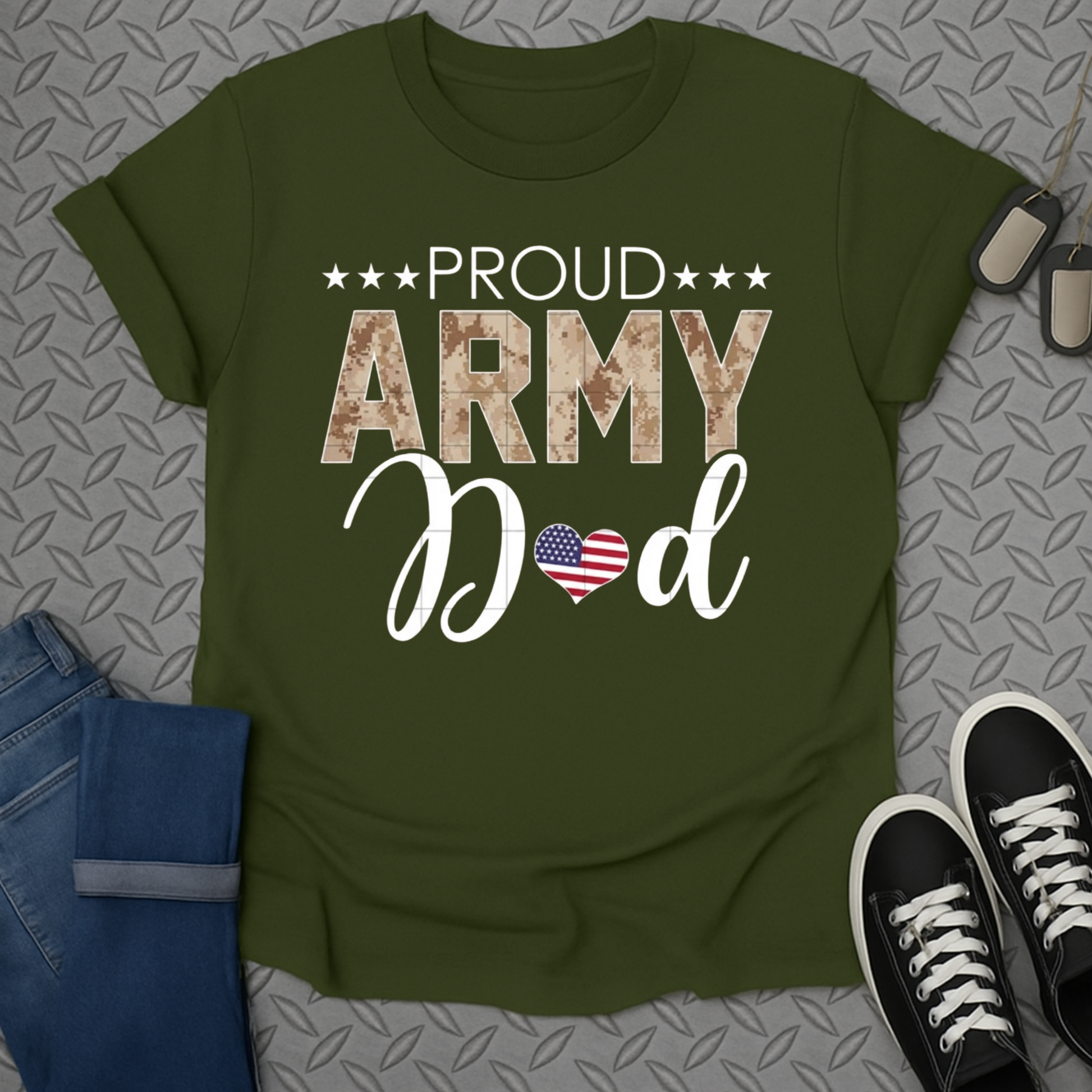 Proud Army Dad Patriotic Military Appreciation Product