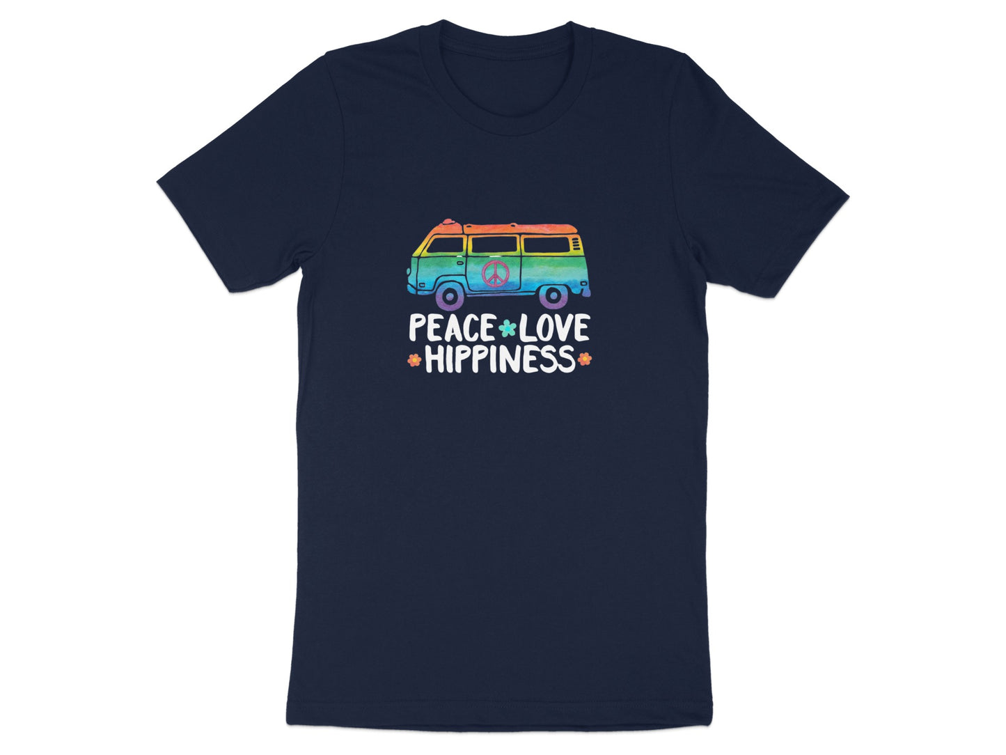 Peace Love Hippiness Graphic Tee Shirt