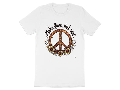 Make Love Not War Peace Symbol Graphic Shirt product type