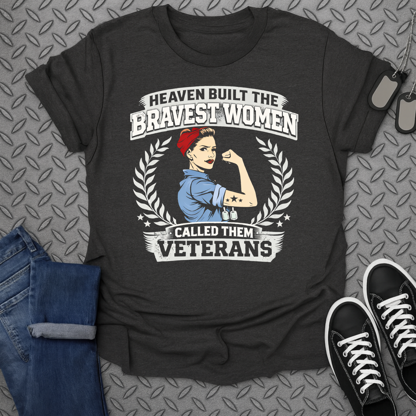 Heaven Built The Bravest Women Called Them Veterans Shirt