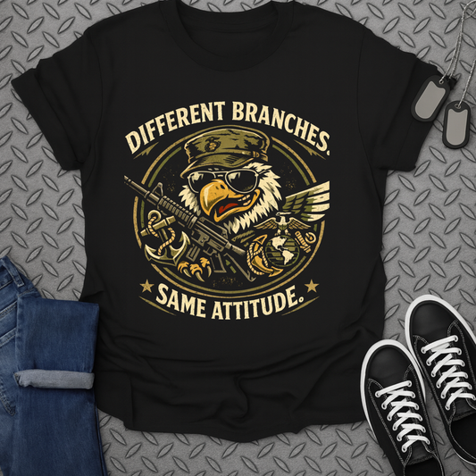 Different Branches Same Attitude Graphic Tee Shirt