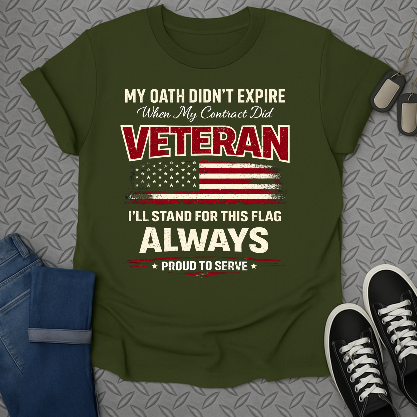 My Oath Didn't Expire Veteran Pride T-Shirt