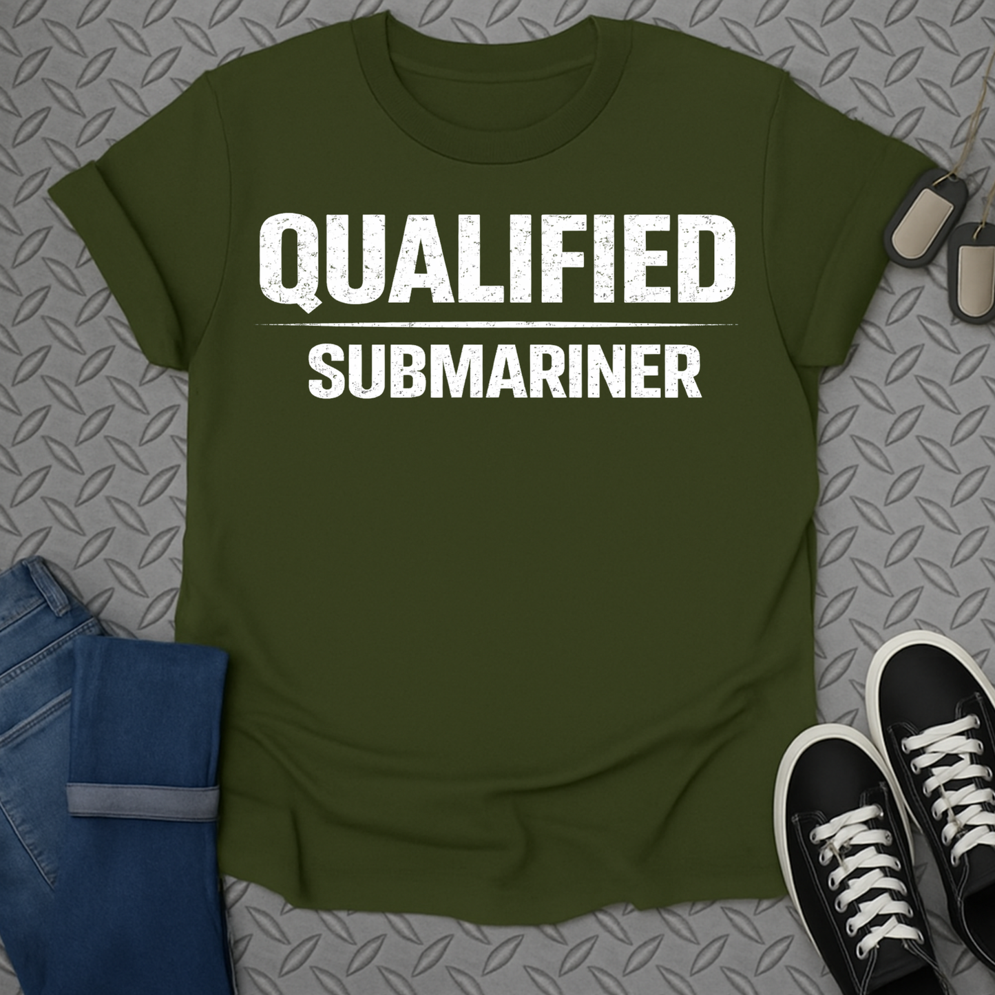 Olive Green Qualified Submariner T-shirt product type
