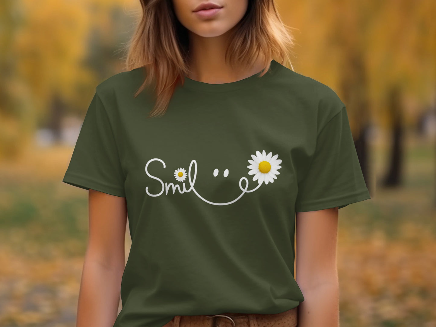 Smile With Daisy Printed Graphic T-Shirt product type