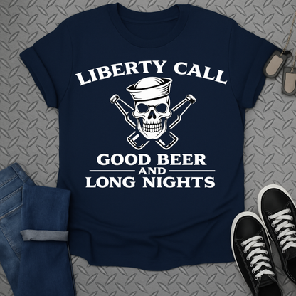 Liberty call good beer tshirt
