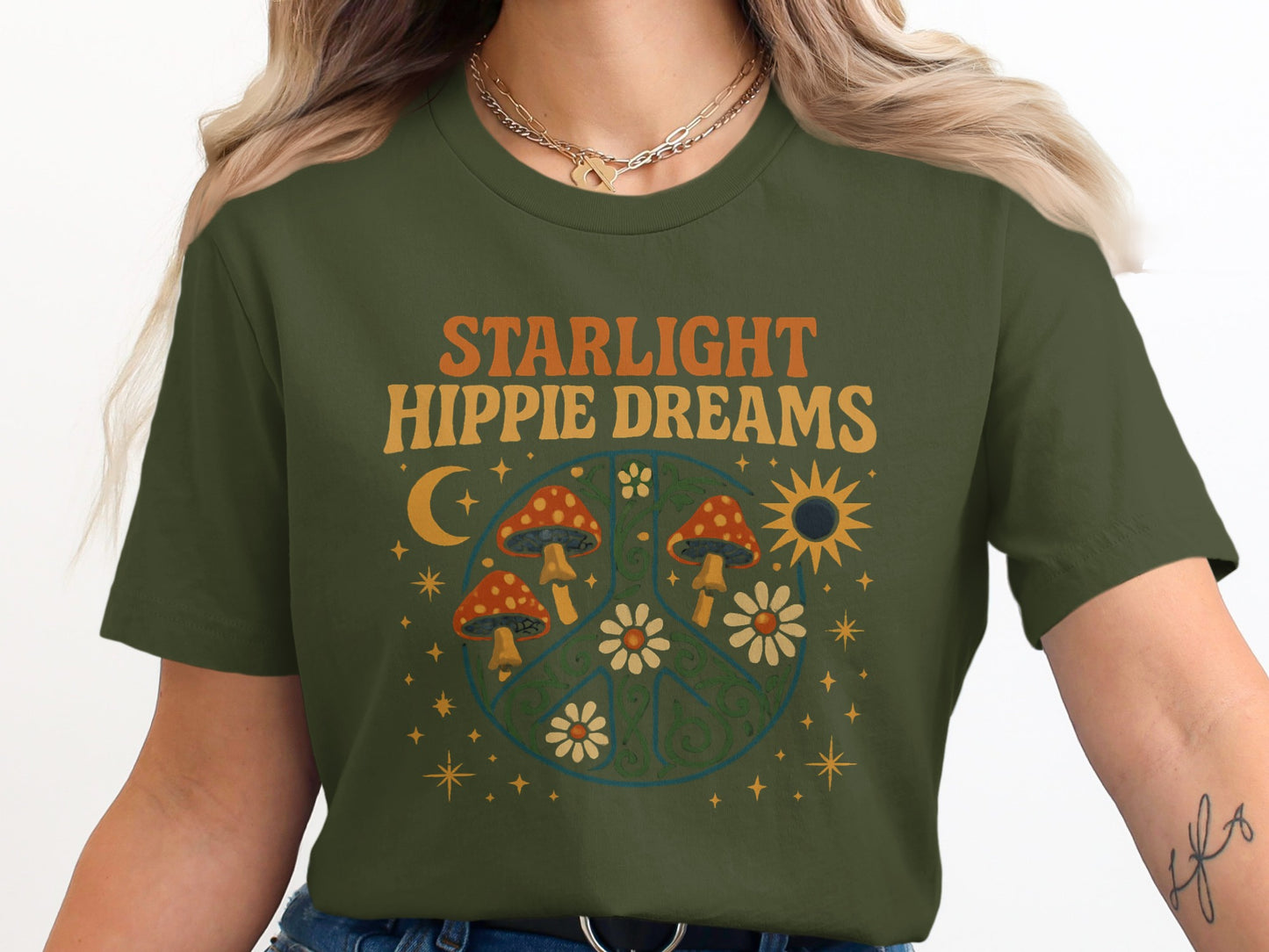 Starlight Hippie Dreams Graphic Tee Shirt product
