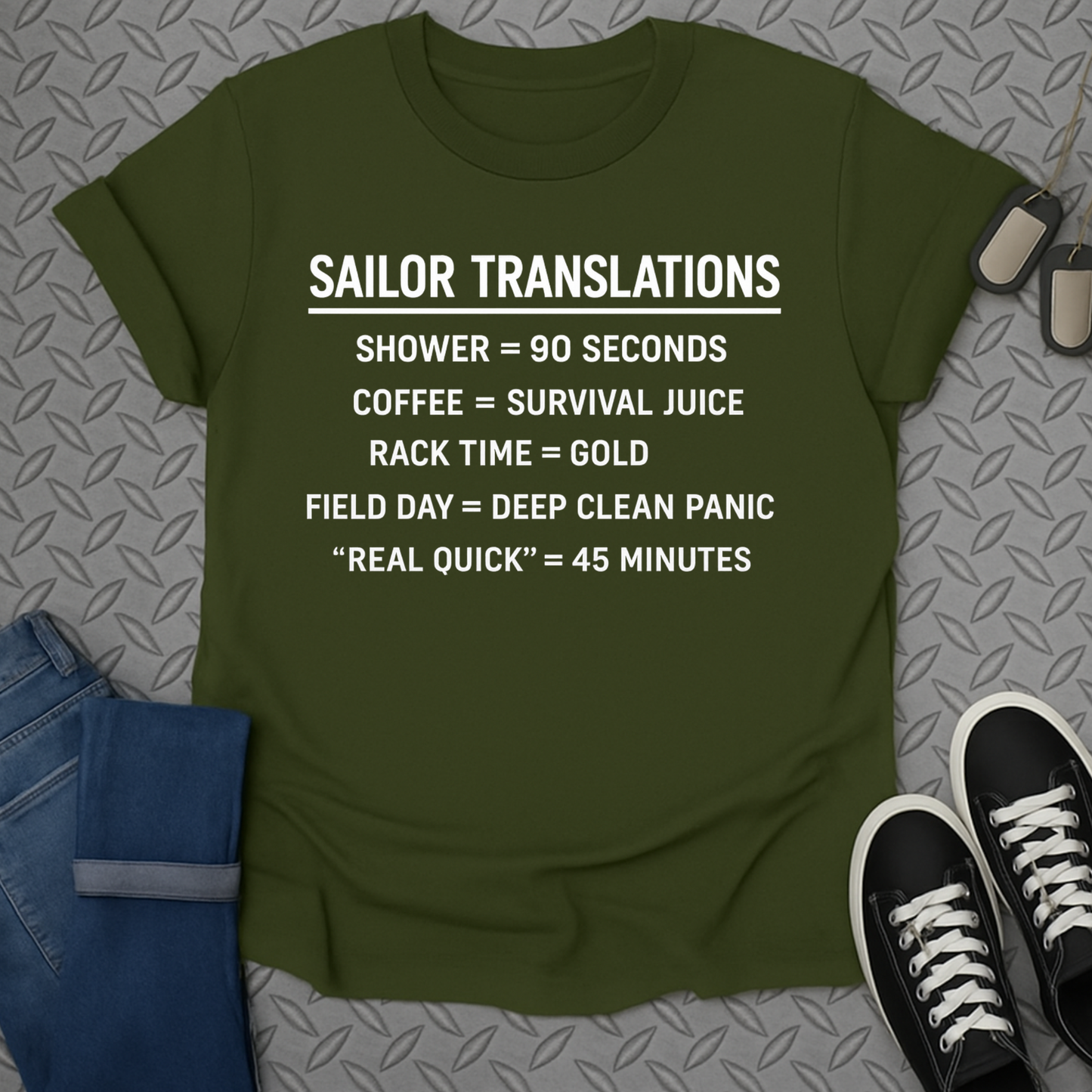Sailor Translations Shirt Funny Military Themed Tee