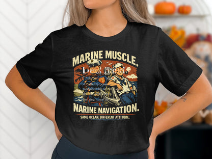 Marine Muscle Marine Navigation Graphic Shirt
