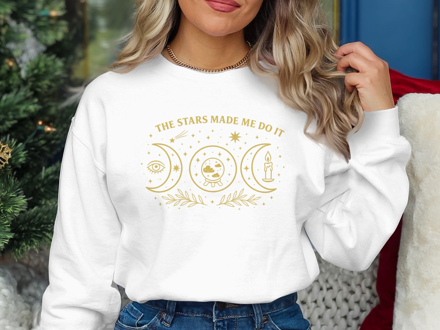 The Stars Made Me Do It White Long Sleeve product