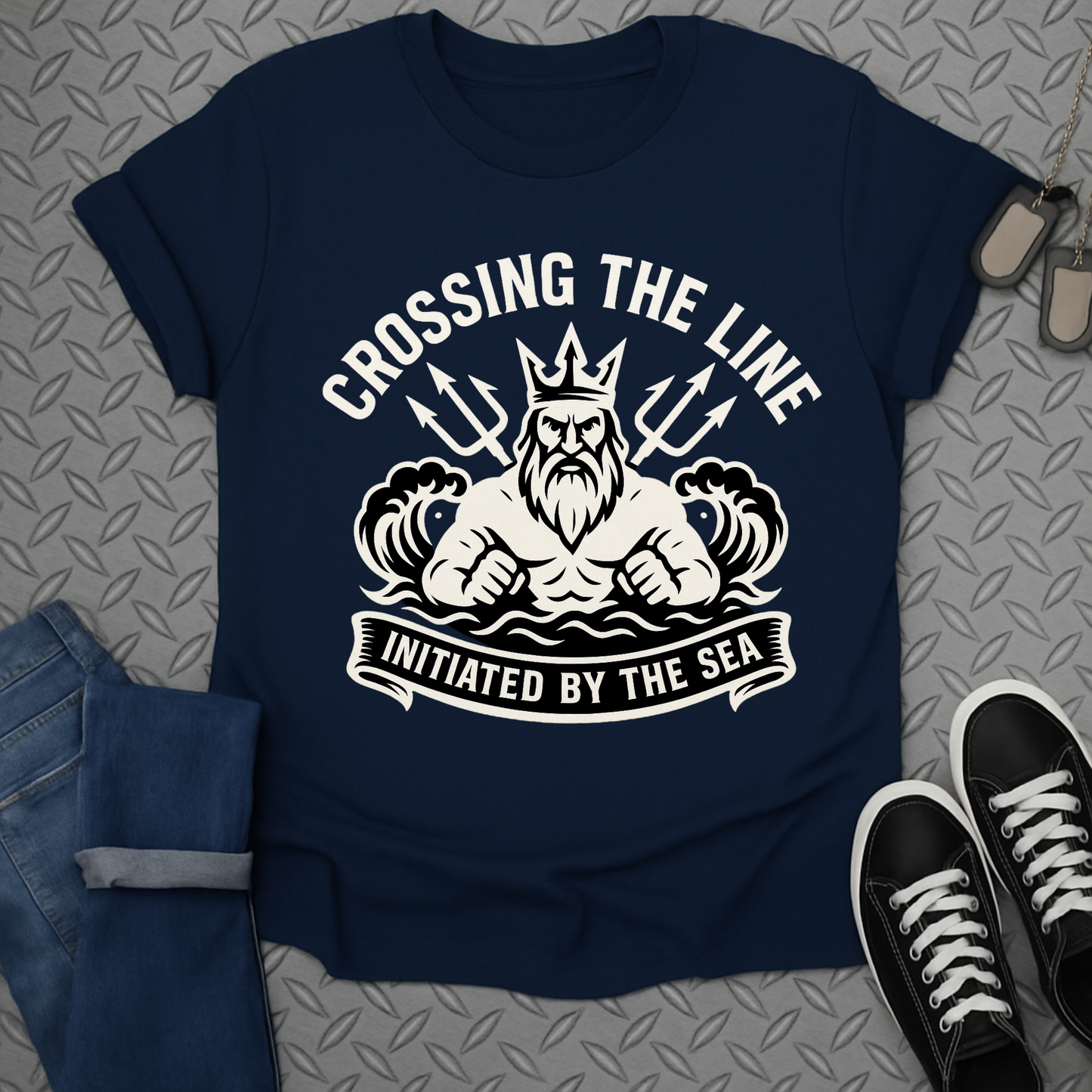 Crossing the Line Initiated by the Sea t-shirt