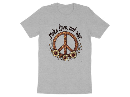 Make Love Not War Peace Sign Graphic Tee Shirt product type