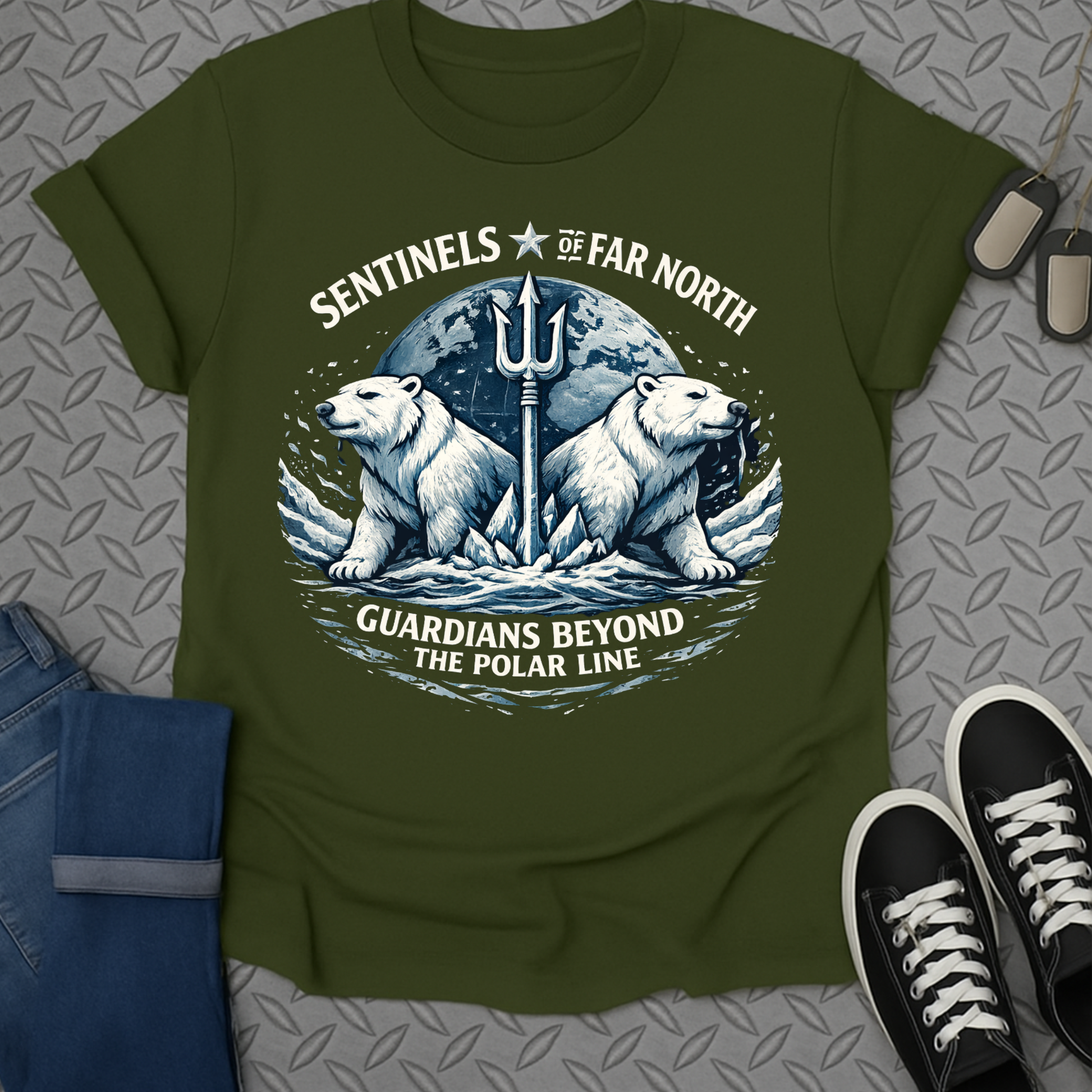 Sentinels of Far North Guardians Beyond Polar Line Shirt