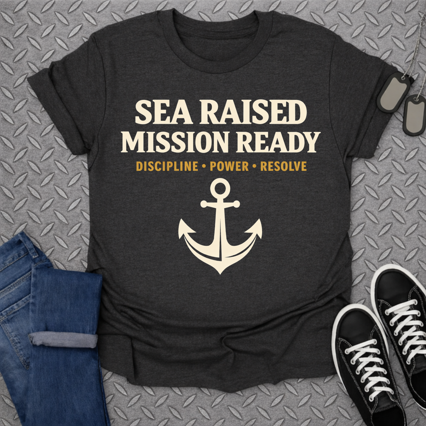 Sea Raised Mission Ready Discipline Power Resolve Shirt
