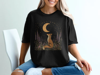 Moonlit Fox Graphic Tee Perfect for Nature Lovers product