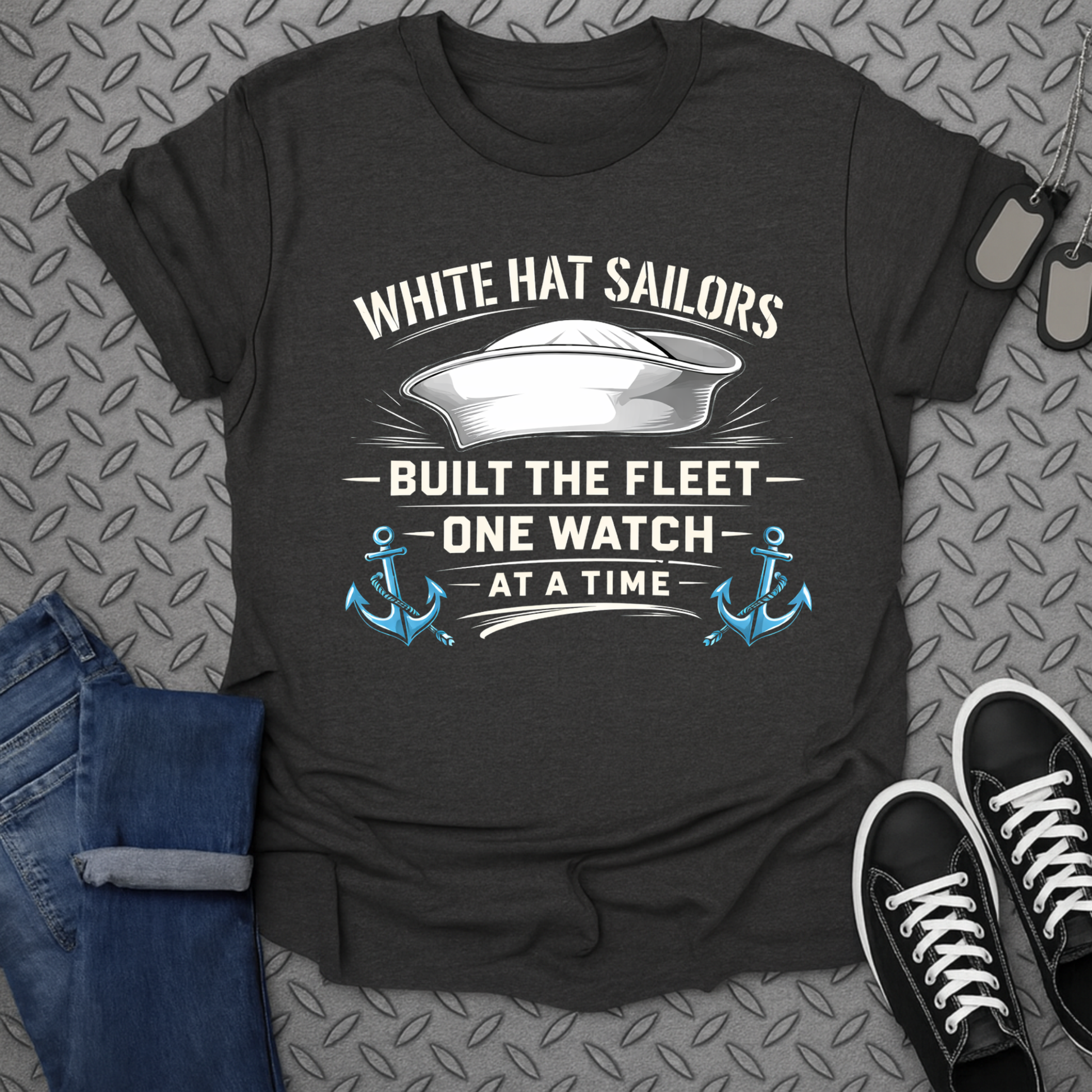 White Hat Sailors Built The Fleet One Watch At a Time Shirt