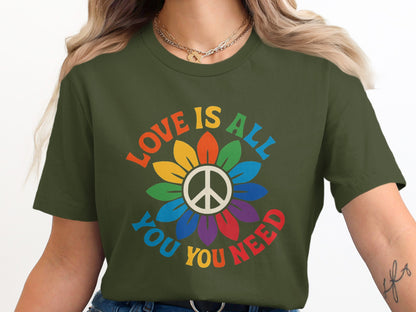 Love Is All You Need Colorful Peace Symbol product type