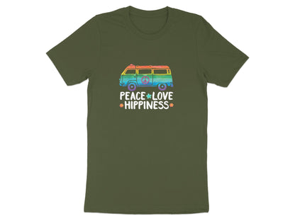 Peace Love Hippiness Colorful Van Graphic Shirt