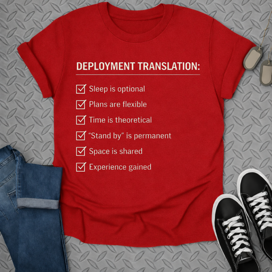 Deployment translation tshirt