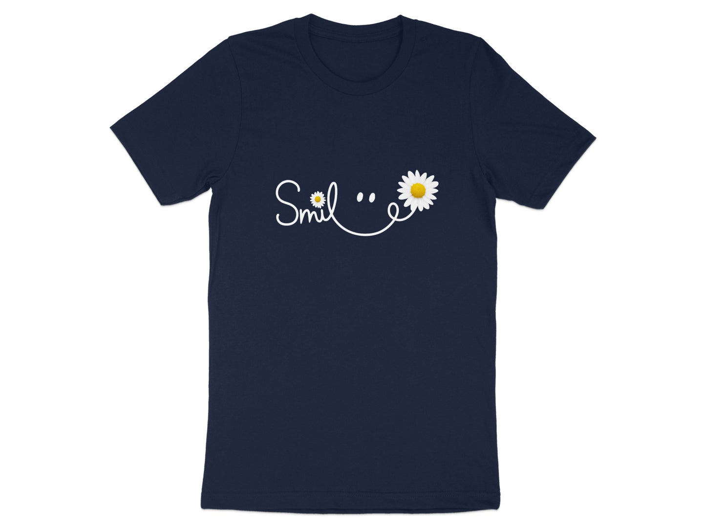 Smile and Daisy Graphic Tee Shirt product type