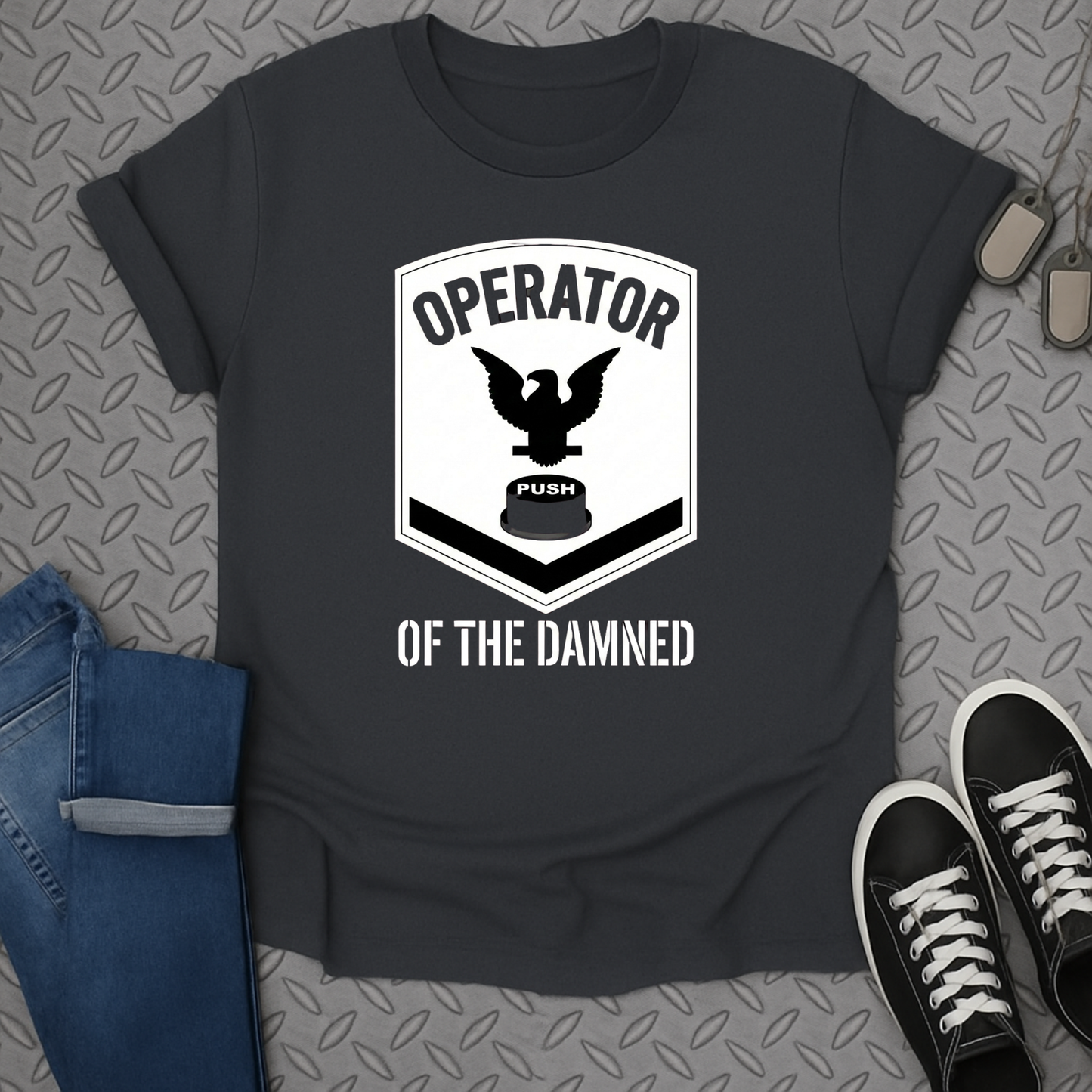 Operator of the Damned Push Graphic T-shirt