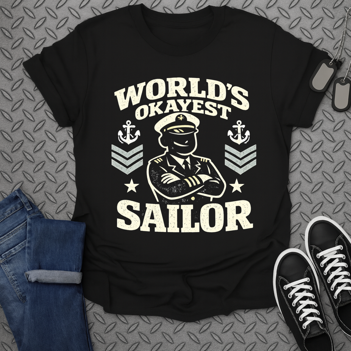 World's Okayest Sailor Funny Graphic Shirt