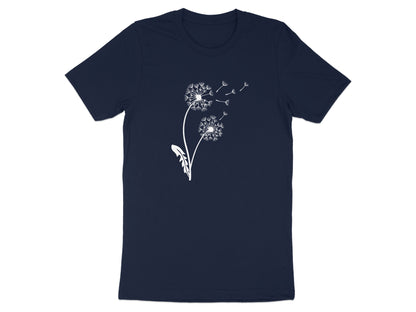 Dandelion Flower Design with Blowing Seeds T-Shirt