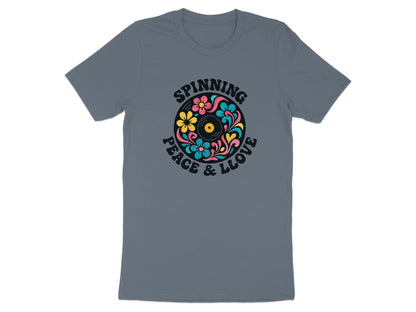 Spinning Peace and Love Graphic Unisex T-Shirt product type
