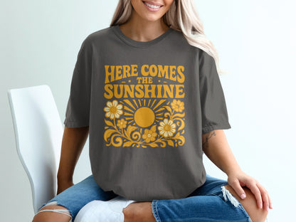Here Comes The Sunshine Graphic Tee Shirt product