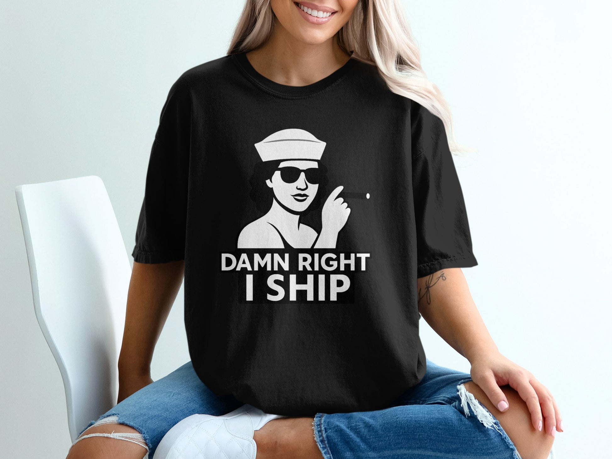 Damn Right I Ship Graphic T-Shirt Product