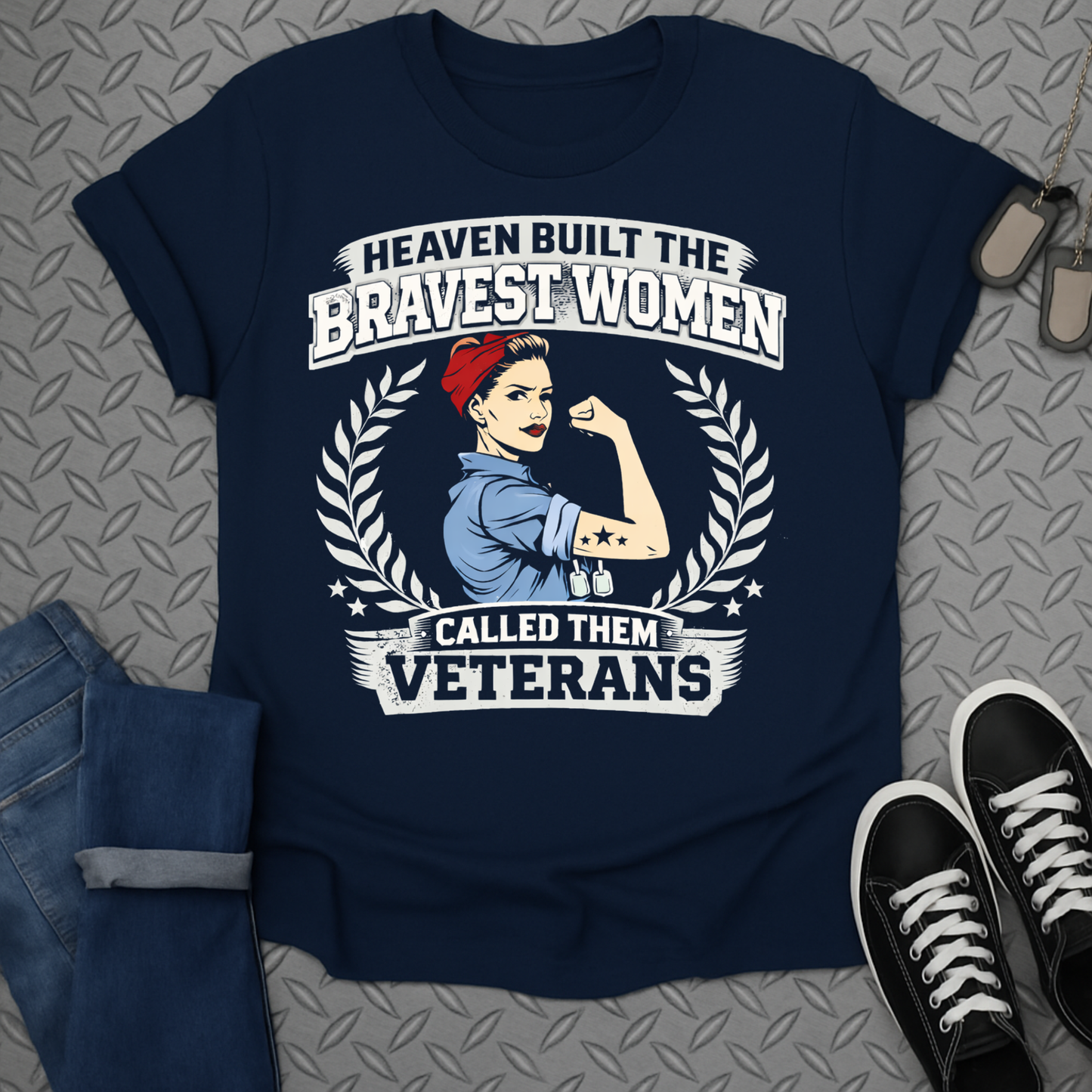 Heaven Built The Bravest Women Called Them Veterans Shirt