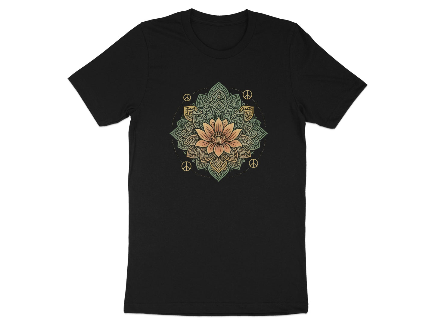 Peace Mandala Graphic Tee Shirt product type