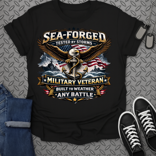 Sea-Forged Military Veteran Built to Weather Any Battle Tee