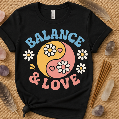 Balance and Love Graphic Tee shirt product