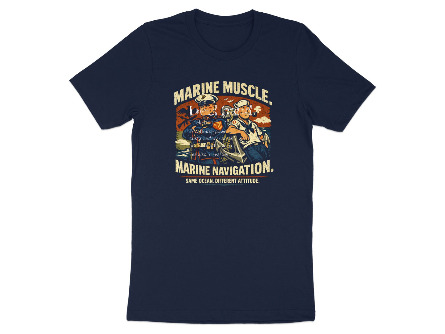 Marine Muscle Marine Navigation Graphic T-Shirt