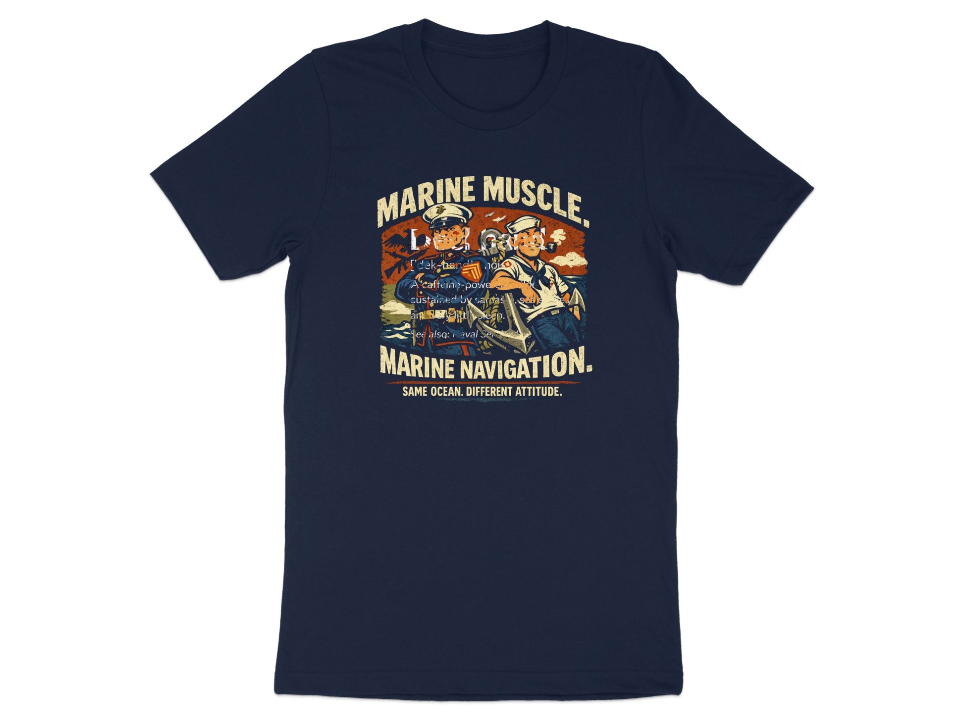 Marine Muscle Marine Navigation Graphic T-Shirt